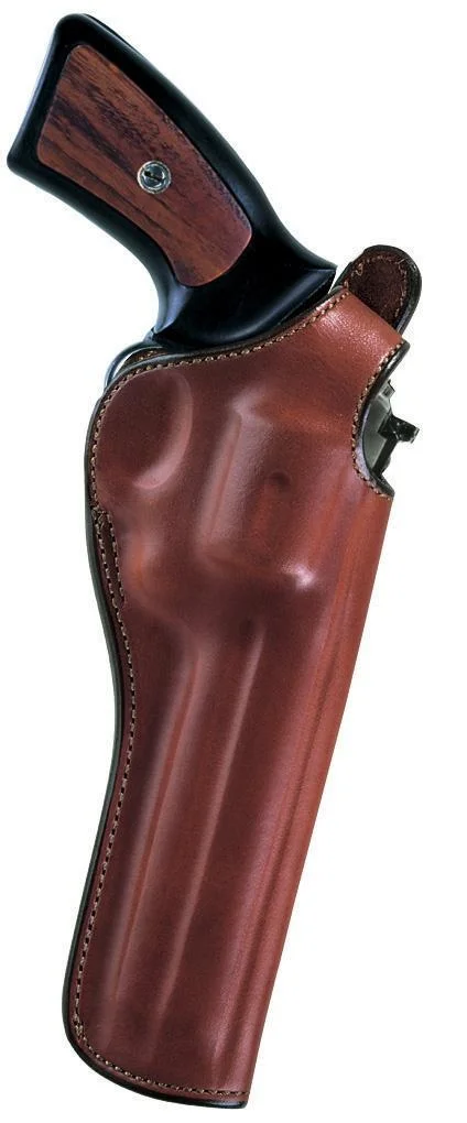 primary-21769 Bianchi Model 111 Cyclone, tan leather right-hand holster with revolver grip visible