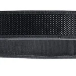 Bianchi nylon liner belt, black side view with textured surface
