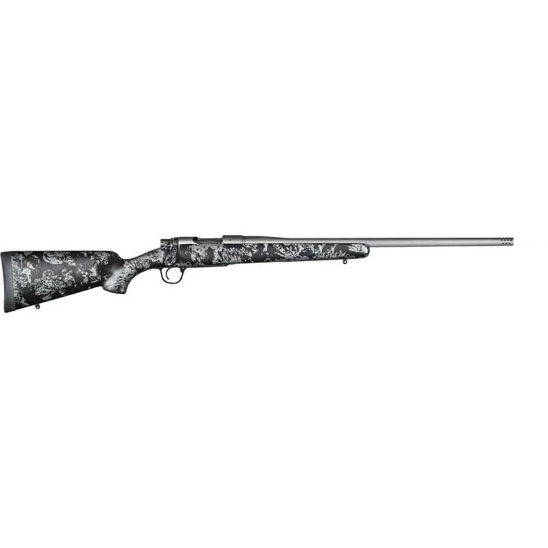primary-2185 Christensen Arms Mesa FFT Rifle 7mm PRC 3rd Magazine 22" Barrel Tungsten Cerakote Carbon with Gray Accents