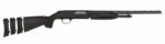 Mossberg MSBRG 510 Mini, right side of black shotgun with synthetic stock and long barrel
