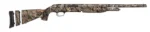 Mossberg 510 Mini Super Bantam All-Purpose shotgun, right-side view with camouflage stock and fore-end