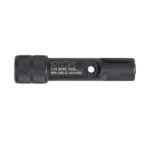 Otis B.O.N.E. Tool 5.56, black metal cleaning tool in side view with knurled end