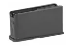 Mossberg MAG MSBRG PATRIOT LONG ACTION 4RD, black magazine in angled side view