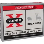 Winchester Ammunition WIN SUPERX 20GA 2.75 #3BK 20PL 5/250