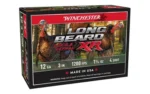 Winchester Long Beard XR Turkey Ammunition, angled view of black and red box