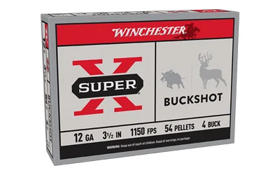 Winchester Ammunition WIN SUPER-X 12GA 3.5" 4 BUCK 5/250