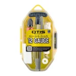 OTIS 12GA Shotgun Rod Cleaning Kit, yellow case with cleaning tools visible through clear front