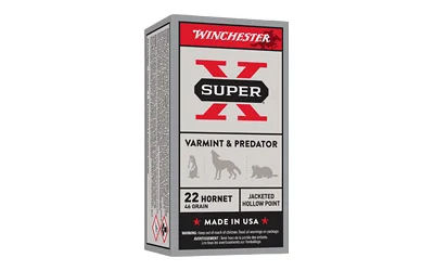 Winchester Ammunition Winchester Super-X Rifle Ammunition .22 Hornet 46 gr. JHP 2690 fps 50/ct