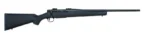 Mossberg Patriot, black right-side view with synthetic stock, bolt action and long barrel