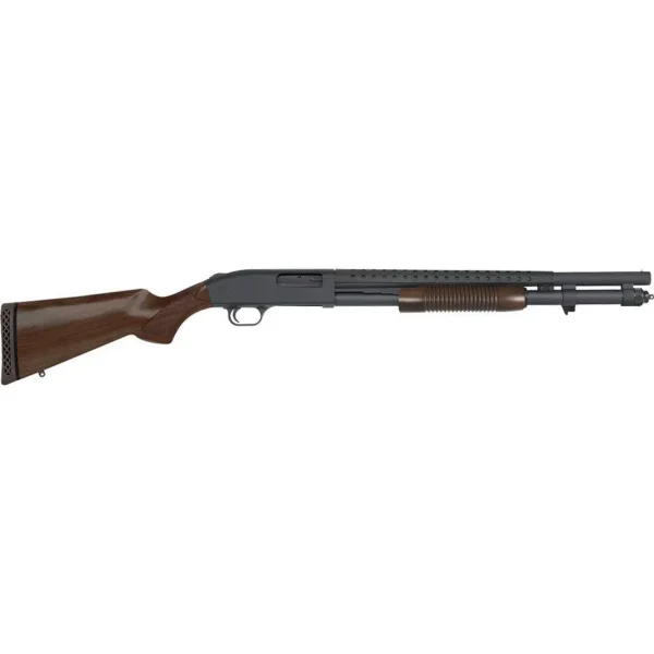 Mossberg & Sons Inc. Mossberg 590 Retrograde Shotgun 12 GA 8rd Magazine 3" Chamber 20" Barrel Walnut Stock