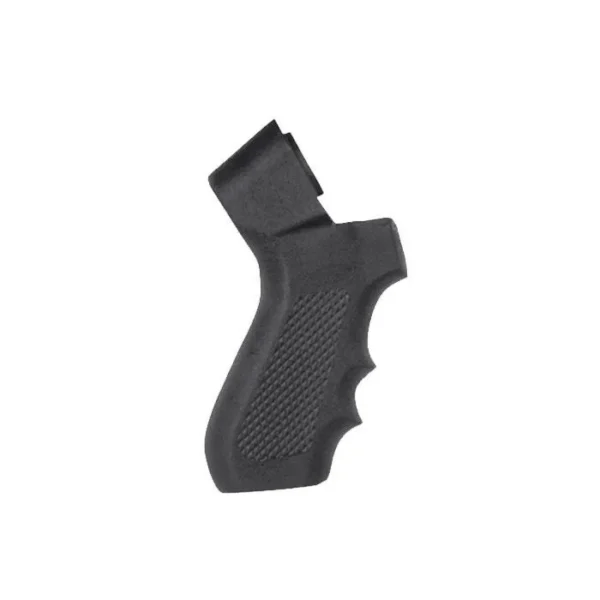 Mossberg Shotgun Stock Pistol Grip Kit, black textured pistol grip in angled side view