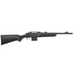 Mossberg MVP Patrol Rifle, black left-side view with stock, magazine, rail and barrel