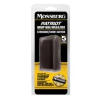 Mossberg MAG MSBRG PATRIOT black magazine shown in yellow and black retail packaging