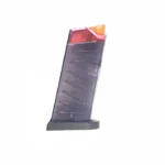 Mossberg Clear Count handgun magazine, translucent dark gray side view with orange follower