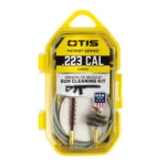 Otis .223 Cal Patriot Series Rifle Cleaning Kit in yellow clear case with cables and brushes