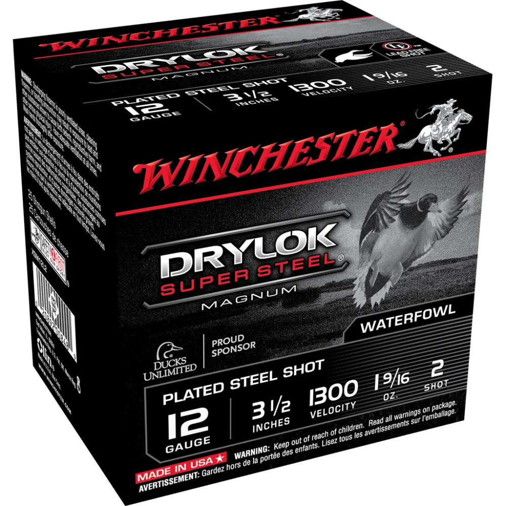 primary-22197 Winchester Ammunition Winchester Super-X Drylok Super Steel Shotshells 12 ga 3-1/2" 1-9/16 oz 1300 fps #2 25/ct