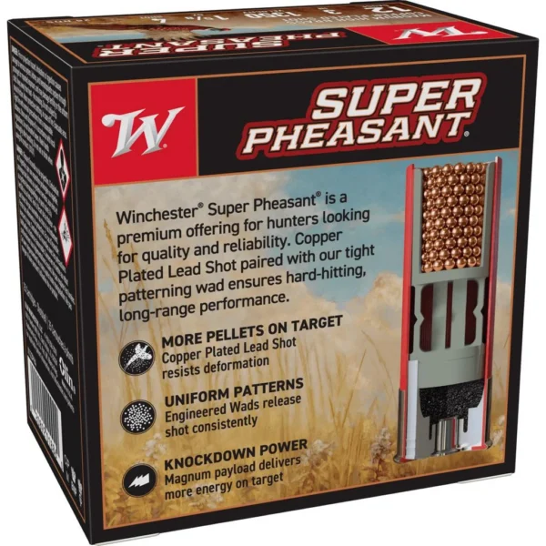 Winchester Ammunition Winchester Super-X Super Pheasant Shotshells 12 ga 3" 1-5/8 oz 1450 fps #4 25/ct