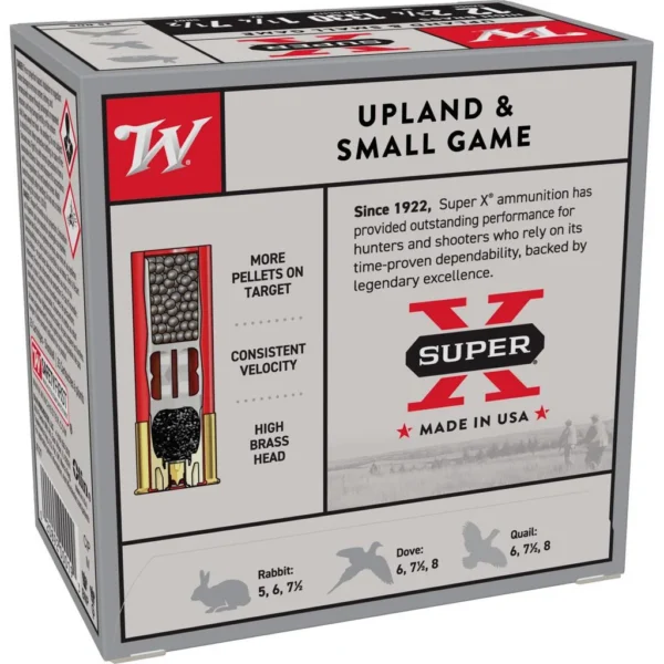 Winchester Ammunition Winchester Super-X High-Brass Shotshells 12 ga 2-3/4" 1-1/4 oz 1330 fps #7.5 25/ct