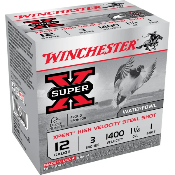 Winchester Ammunition Winchester Xpert High-Velocity Steel Shotshells 12 ga 3" 1-1/4 oz 1400 fps #1 25/ct
