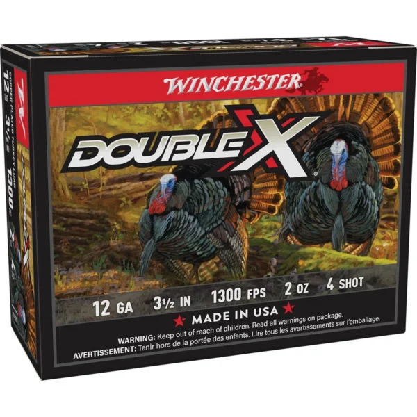 Winchester Ammunition Winchester Double X Turkey Load Shotshells 12 ga 3 1/2" MAX 2 oz #4 1300 fps 10/ct