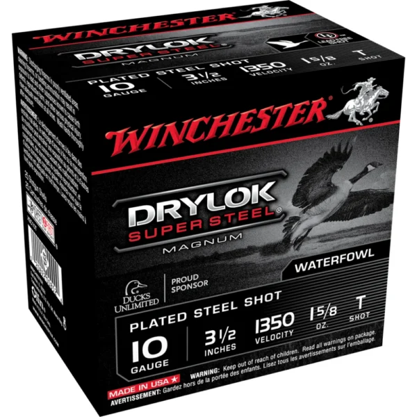 Winchester Ammunition Winchester Super-X Drylok Super Steel Shotshells 10 ga 3-1/2" 1-5/8 oz 1350 fps #T 25/ct