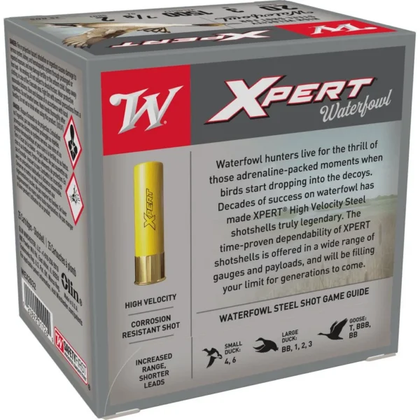 Winchester Ammunition Winchester Xpert High-Velocity Steel Shotshells 20 ga 3" 7/8 oz 1500 fps #2 25/ct