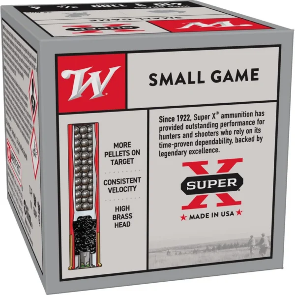 Winchester Ammunition Winchester Super-X High-Brass Shotshells .410 ga 3" MAX 3/4 oz 1100 fps #4 25/ct