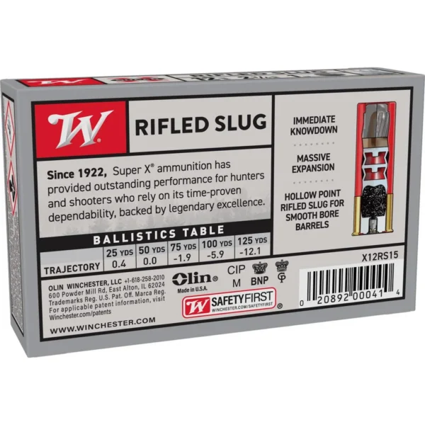 Winchester Ammunition WIN SPRX 12GA 2.75" 1OZ RIFLED 5/250