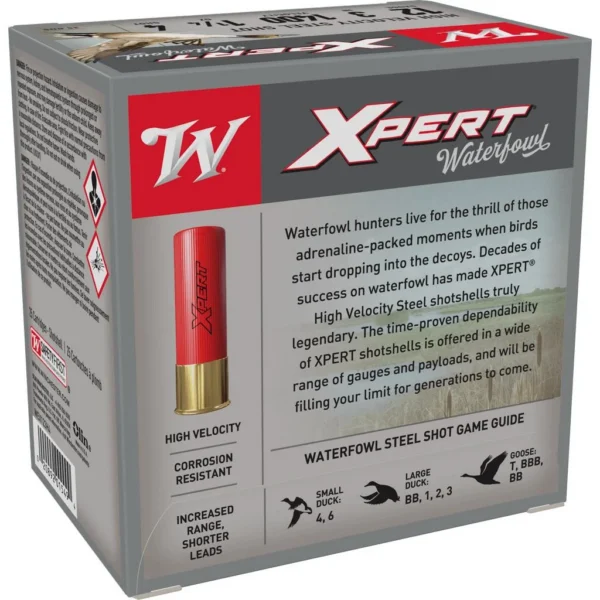 Winchester Ammunition Winchester Xpert High-Velocity Steel Shotshells 12 ga 3" 1-1/4 oz 1400 fps #4 25/ct