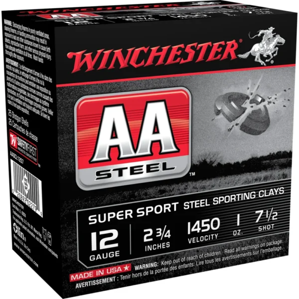 Winchester Ammunition Winchester AA Steel Target Shotshell Ammunition 12ga 2-3/4" #7 1/2 1oz 25rd