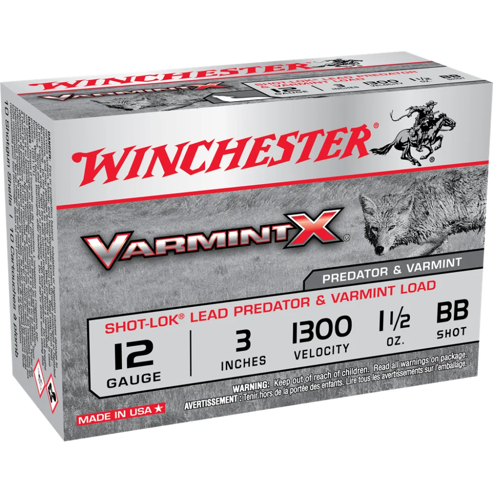 primary-22273 Winchester Ammunition Winchester Varmint X Shot-Lok Shotshells 12 ga 3" 1-1/2 oz 1300 fps BB 10/ct