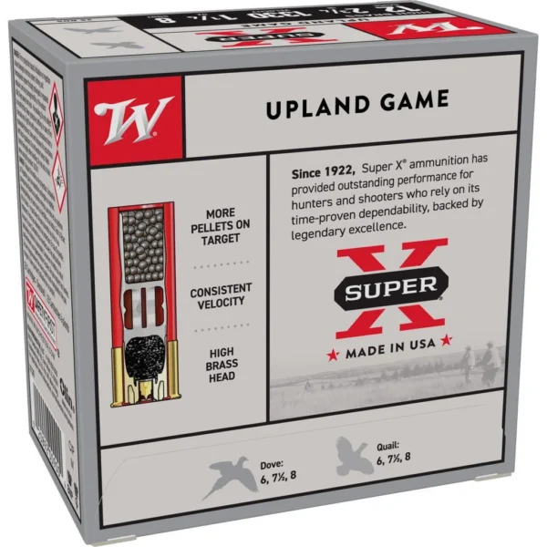 Winchester Ammunition Winchester Super-X High-Brass Shotshells 12 ga 2-3/4" 1-1/4 oz 1330 fps #8 25/ct