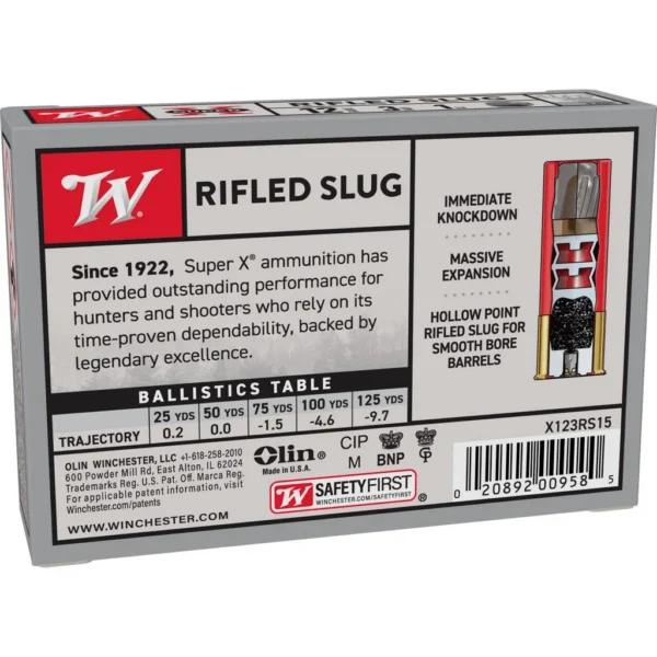 Winchester Ammunition WIN SPRX 12GA 3" 1OZ RIFLED 5/250