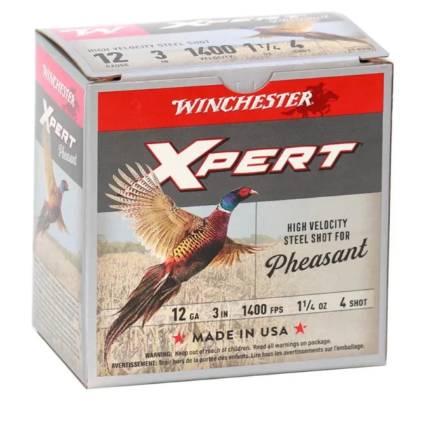Winchester Ammunition Winchester Xpert HV Steel Pheasant Shotshells 12 ga 3" 1-1/4 oz 1400 fps #4 25/ct