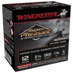 Winchester Super Pheasant Diamond Grade Shotshells, black retail box, front and side view