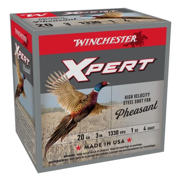 Winchester Ammunition Winchester Xpert HV Steel Pheasant Shotshells 20 ga 3" 1 oz 1330 fps #4 25/ct