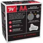 Winchester Light Target, angled view of red, black and white ammunition box