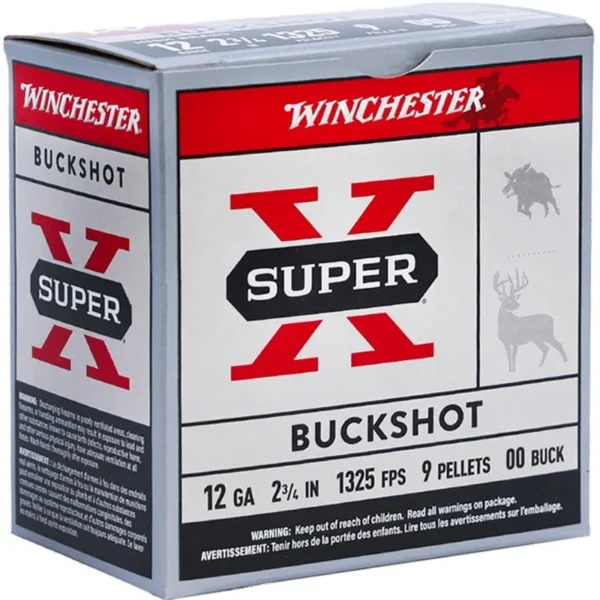 Winchester Ammunition WIN SUPER-X 12GA 2.75" 00BUCK 25/250