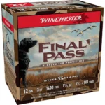 Winchester Final Pass Shotshells, multicolor ammunition box in angled front view