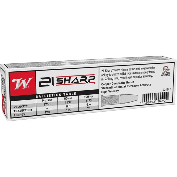 Winchester Ammunition WIN 21 SHARP GAME&TRGT 25GR 100/2000