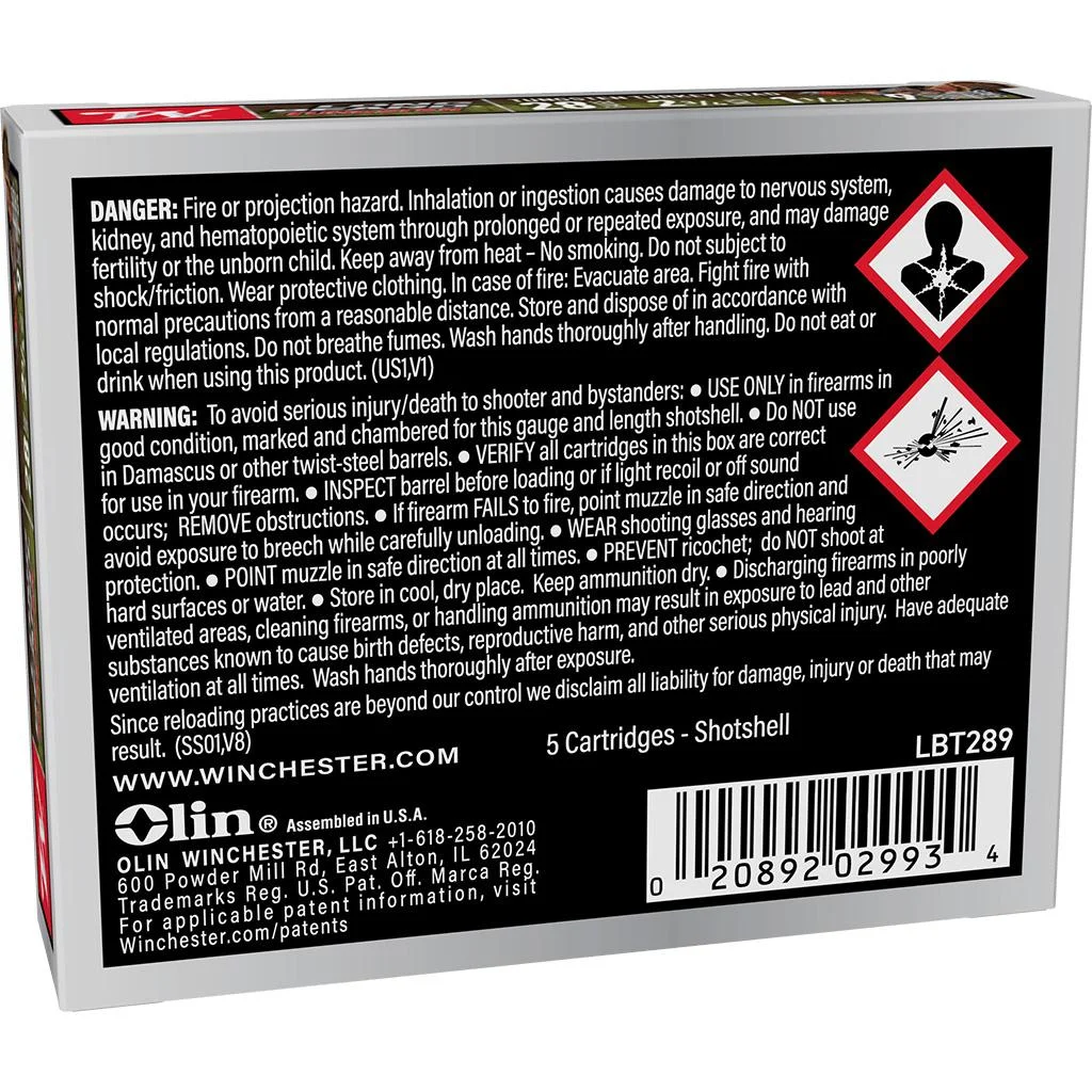 primary-22322 Winchester Ammunition Winchester Long Beard Tungsten Shotshell 28ga 2-3/4" 1-1/4oz 1150 fps #9 5/ct