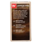 Winchester American Lever Range Ammunition, rear view of brown and white box