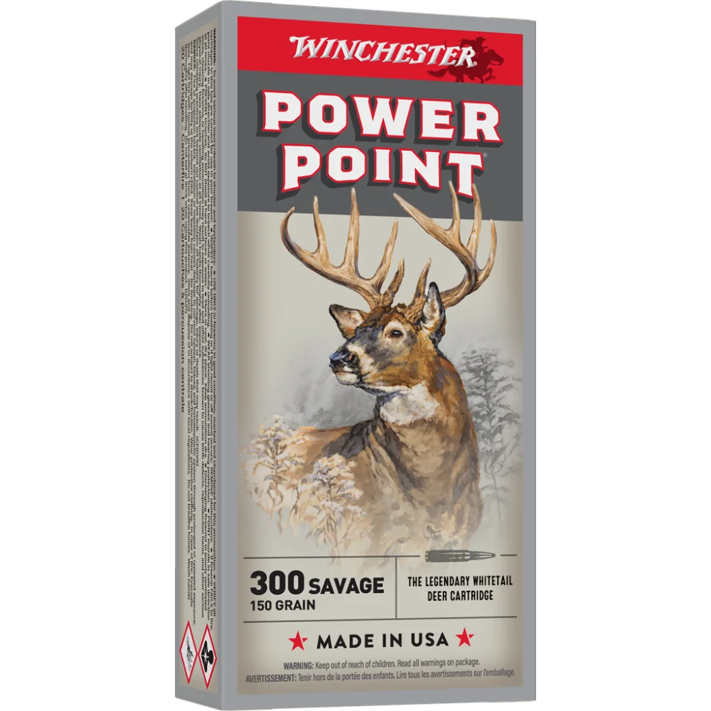 primary-22386 Winchester Ammunition Winchester Super-X Power Point Rifle Ammunition .300 Savage 150 gr. PSP 2630 fps 20/ct