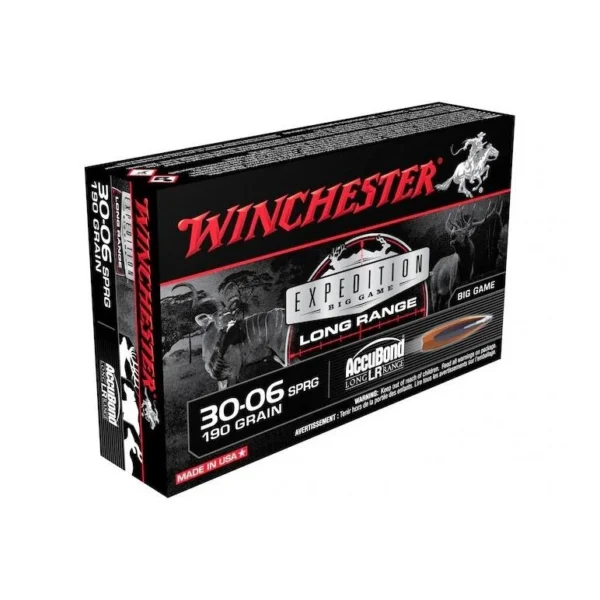 Winchester Ammunition Winchester Expedition Big Game Long Range Rifle Ammunition .30-06 Sprg 190 gr. AB 2750 fps 20/ct