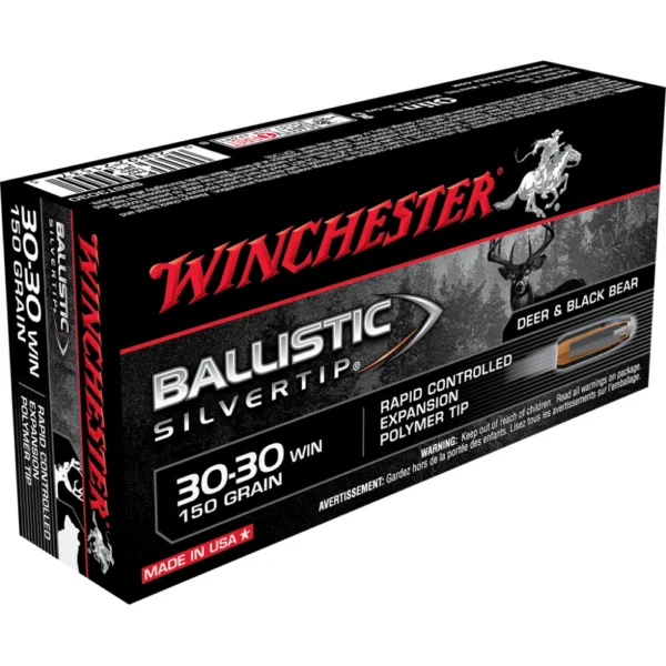 Winchester Ammunition Winchester Ballistic Silvertip Rifle Ammunition .30-30 Win 150 gr. PT 2390 fps 20/ct