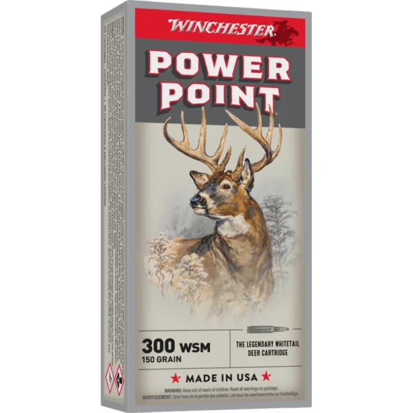 Winchester Ammunition Winchester Super-X Power Point Rifle Ammunition .300 WSM 150 gr. PSP 3270 fps 20/ct