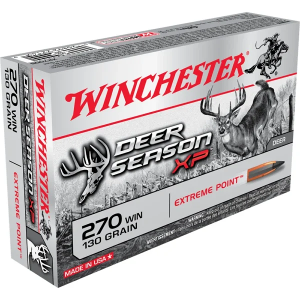 Winchester Ammunition Winchester Deer Season XP Rifle Ammunition 270 Win 130 gr. PT 3060 fps 20/ct