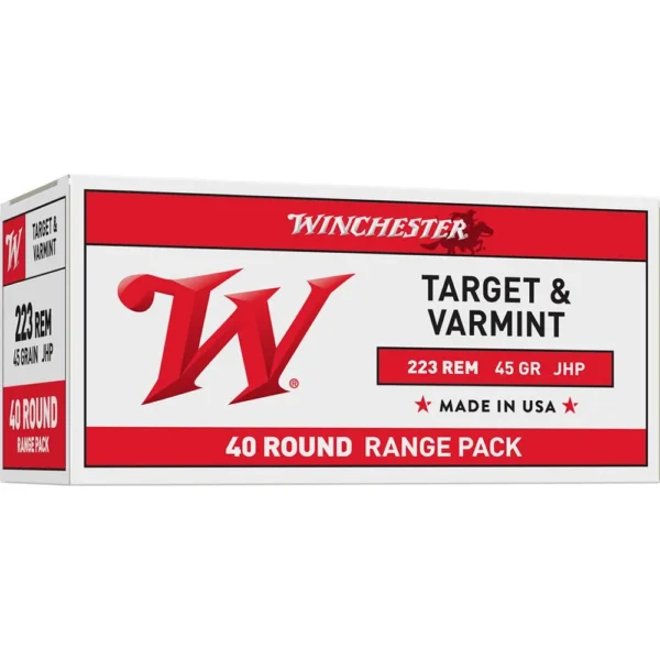 Winchester Ammunition Winchester USA Rifle Ammunition .223 Rem 45 gr. JHP 3600 fps 40/ct