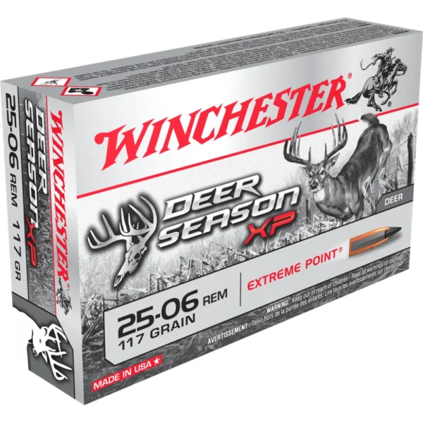 Winchester Ammunition Winchester Deer Season XP Rifle Ammunition .25-06 Rem 117 gr. PT 3100 fps 20/ct