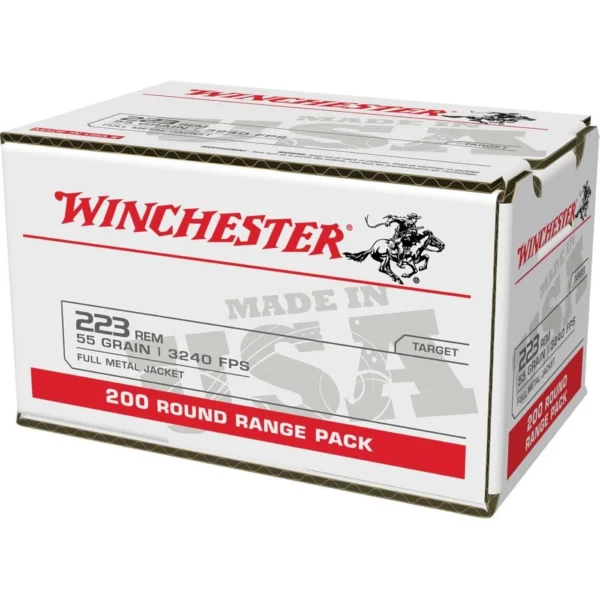 Winchester Ammunition Winchester USA Lake City Rifle Ammunition .223 Rem 55 gr. FMJ 3240 fps 200/ct